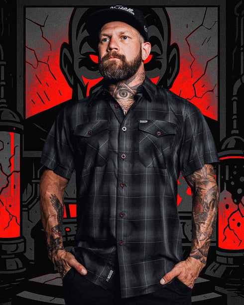 THE VILLAIN BAMBOO SHORT SLEEVE BUTTON UP - MENS